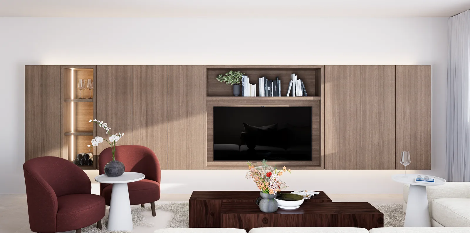 Project OOW, lumineus keukenontwerp in donkere eik en Emperador Grey — foto 18 van 18